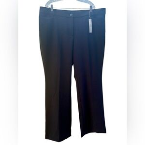 LOFT Black Trouser Pants Size 20 Plus NWT Straight Leg Work Office